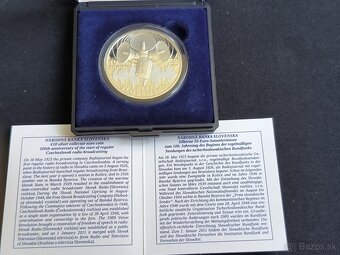 Strieborné mince Československy rozhlas CZ+SK PROOF - 5