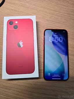 Predám Iphone 13 128GB Red - 5