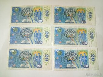 BANKOVKY 20 KČS 1988, OBĚ VYDANÉ SÉRIE - 5
