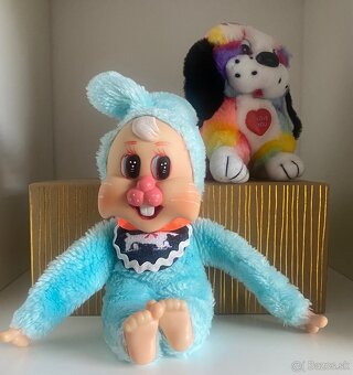 Moncici monchichi moncicak skaredko plysovy psik retro - 5