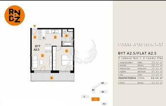 Prenájom 2izbového bytu v komplexe Rendez - 5