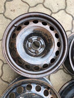 Predám plechové disky 4ks 5x100 R16 do Vw Seat - 5