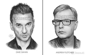 Depeche Mode - posterbook - unikátne kreslené portréty - 5