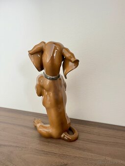 Porcelanovy pes jazvecik Rosenthal XXL - 5
