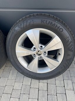 205/60 R16 nové letné pneu KUMHO na diskoch NEW VELORUM 4ks - 5