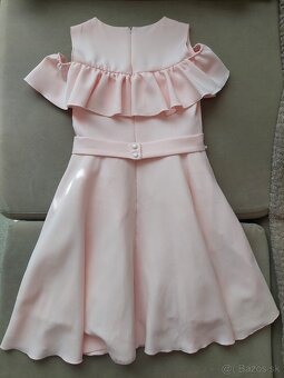 Spoločenské marhuľkové šaty - 5