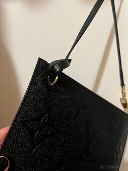 Louis Vuitton kožená čierna originál pochette , clutch - 5