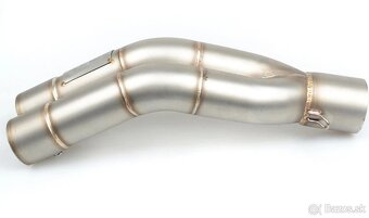 Športový Nový univerzálny moto výfuk nerezový logo mivv - 5
