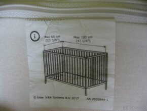 Postieľka IKEA aj s matracom v cene, ako nová (pozri foto): - 5