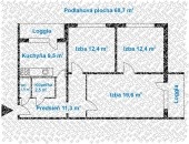 3 izbový byt priestranný byt - Košice Juh - 5