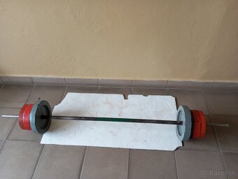 Veľká nakladacia železná činka 90 - 100 kg - 5
