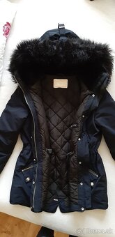 Tmavomodrá bunda Zara XS - 5