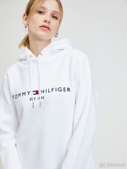 Tommy Hilfiger dámska mikina biela s kapucnou - 5