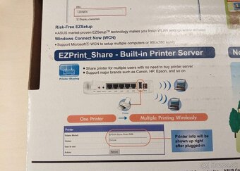 WiFi router ASUS WL-520GU printserver - 5