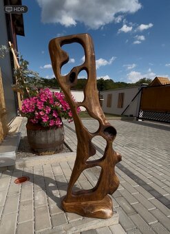 Drevená dizajnová lampa - 5