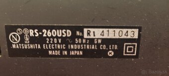 Predám vintage deck National Panasonic RS-260USD - 5