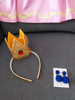 Šaty a doplnky Princezná Peach 140 - 5