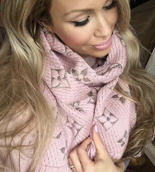 Louis Vuitton teplý šál alebo kašmírová šatka - 5