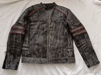 Pánska kožená bunda veľ.L-nová - 5