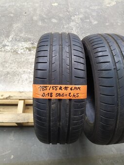 185/55 R15 dunlop 2.ks letné doveziem - 5