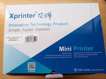 Predám termálnu tlačiareň Xprinter XP-C260H - Spoľahlivá a r - 5