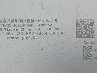 rozpredám funkčný notebook Hp probook 650 g4 - 5