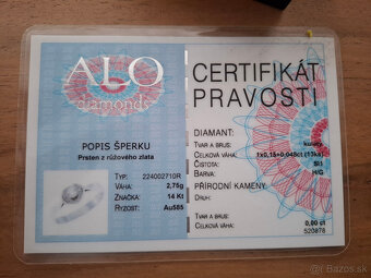 Predam zasnubny prsten s briliantom - 5