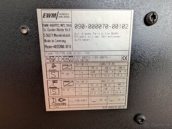 Zváračka TIG, EWM Triton 220 AC/DC - 5