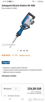 Predám Scheppach búracie kladivo AB1600 - 5