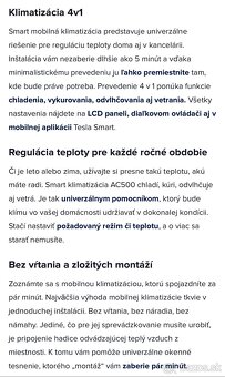 Mobilná klimatizácia Tesla Smart AC500 - 5