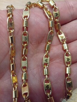 Nádherný mohutný pozlátený set pánsky.. - 5