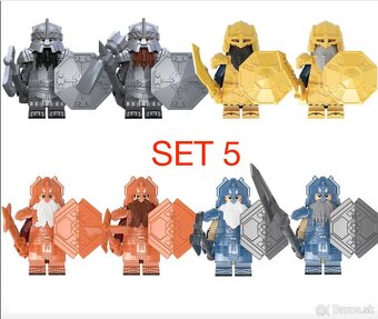 Figúrky pán prsteňov 2 (8ks) typ lego, nové - 5