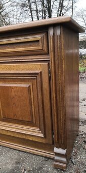 Rustikalna masívna dubová komoda - 5