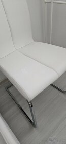 Stoličky biele kovove - 5