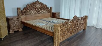 Drevená posteľ 180×200cm vrátane ortopedických roštov. - 5
