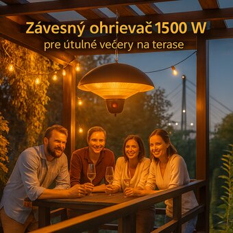 Infračervený ohrievač 1500W na strop - 5