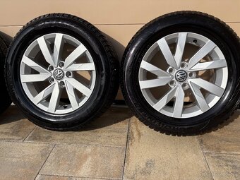 ALU DISKY ORIGINAL VW ARAGÓN 5x112 R16 + PNEU 215/60 R16 - 5