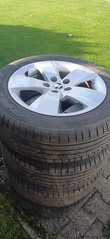 Škoda Fabia 3 disky z ľahkých zliatin s pneu Dunlop - 5