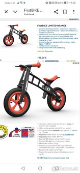 Odrážadlo FirstBIKE Limited Orange - 5