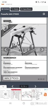 Skladaci pracovny stolik Powerfix - 5