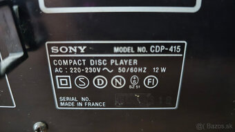 CD přehrávač SONY CDP-415 - 5