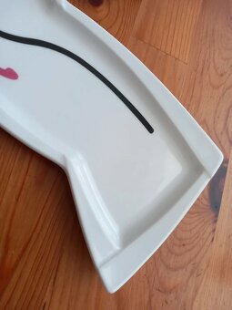 Starší porcelánový atyp podnos po mamine 23x11,5x9 cm - 5