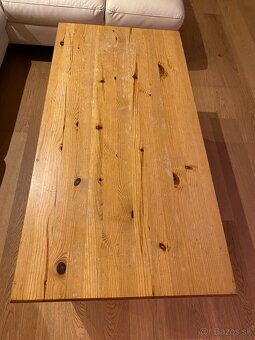 Konferenčný stolík drevený Ikea Leksvik - 5