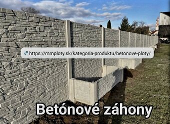 Betonovy plot , podhrabove dosky ,3D, 2D, Montáž - 5