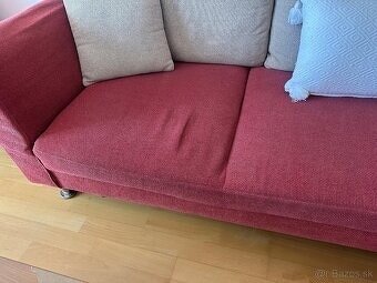 Predám rozkladací gauč, L tvaru, plus taburetka - 5