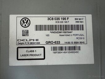 VW RCD 510 s kódom originál - 5