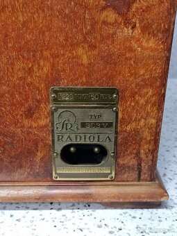 RADIOLA TYP 303 V 》UNIKÁTNE STAROŽITNÉ RADIO - 5