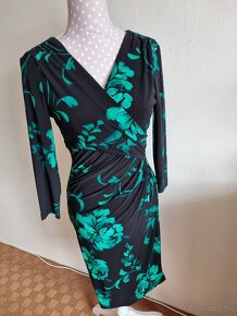 luxusné čierno-smaragdové šaty Ralph Lauren veľ.S - 5