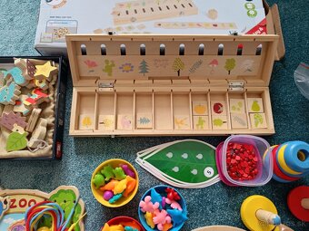 Montessori drevené hračky – triedenie, motorika, edukácia - 5