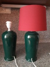 Keramická lampa zelená - 5